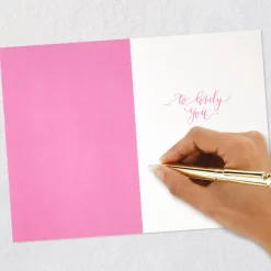 Pink Cake Topper Birthday Card