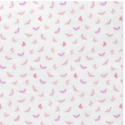 Pink Butterflies on White Mother's Day Tissue Paper, 6 sheets