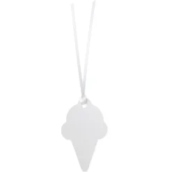 Pink Ice Cream Cone Die-Cut Gift Tag