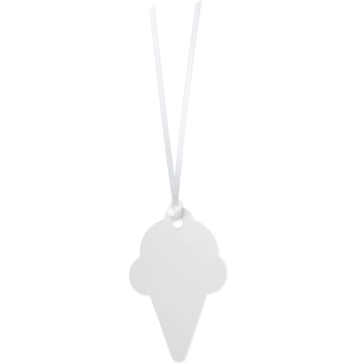 Pink Ice Cream Cone Die-Cut Gift Tag