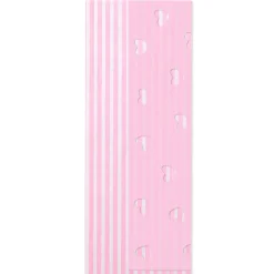 Pink Stripes and Pink With Cutout Hearts 2-Pack Tissue Paper, 4 sheets total