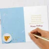 Pizza Our Hearts Birthday Card for Grandson