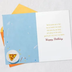 Pizza Our Hearts Birthday Card for Grandson