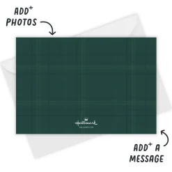 Plaid Wall Gallery Flat Christmas Photo Card