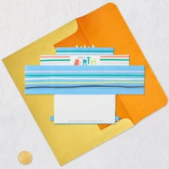 Playful Blue Cake 3D Pop-Up Birthday Card for Kids