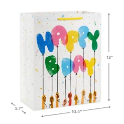 13" Playful Balloons Large Birthday Gift Bag