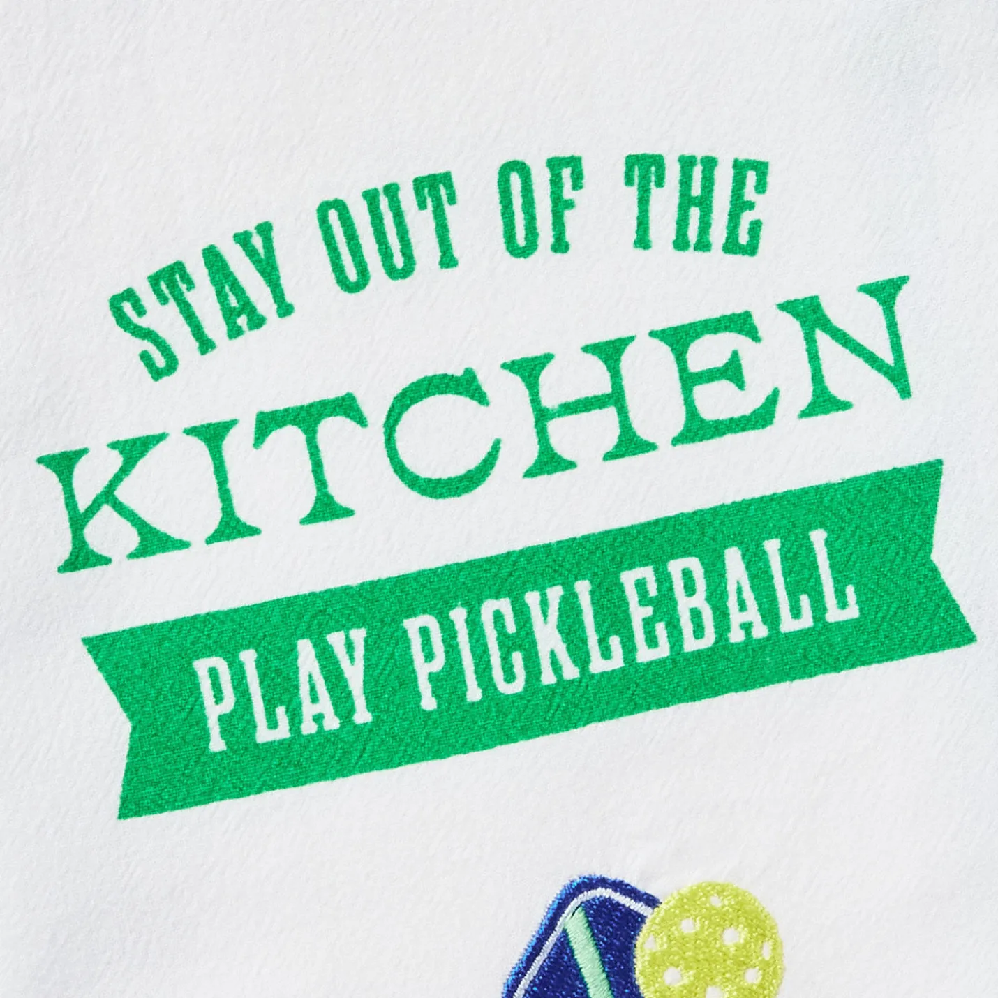 Play Pickleball Tea Towel, 18x26