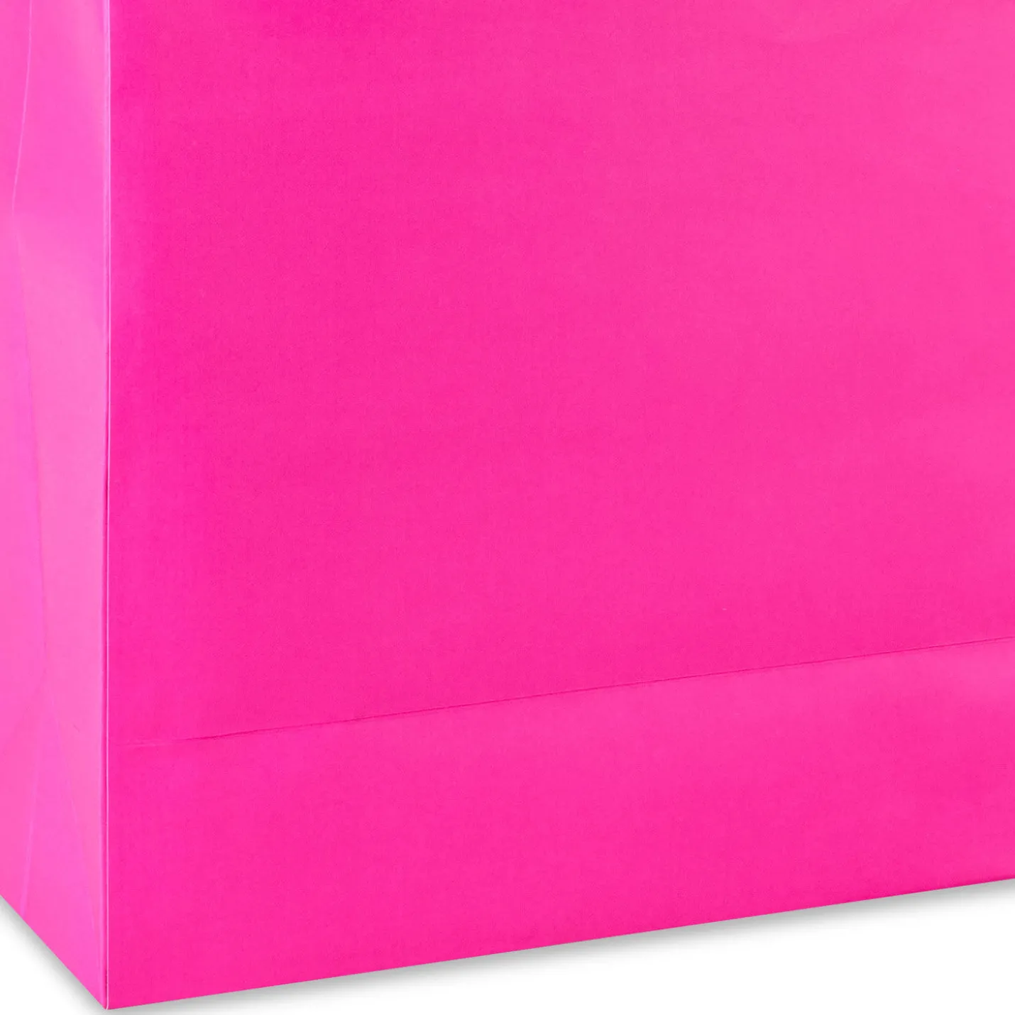 10.4" Pleated Pink Large Square Gift Bag