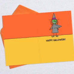 Pointy Witch Hats Funny Halloween Card