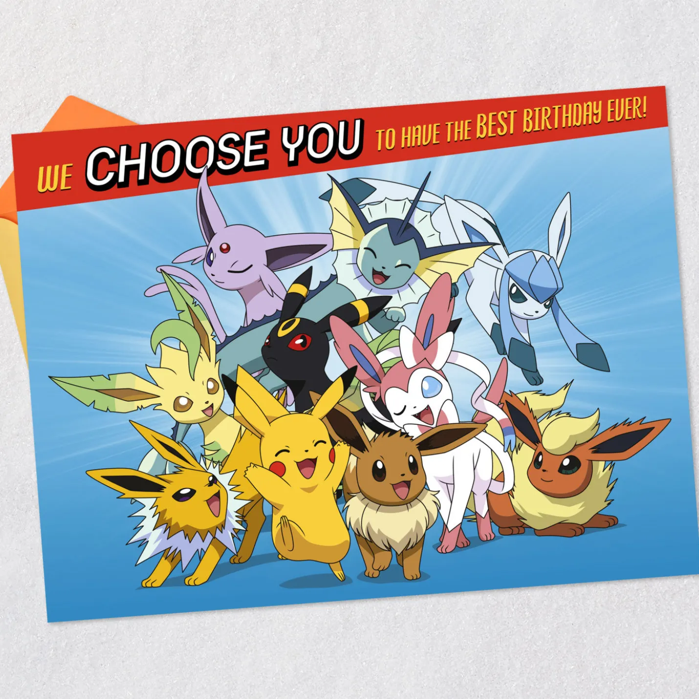 Pokémon You're a Master Trainer Birthday Card for Kids With Fold-Out Poster
