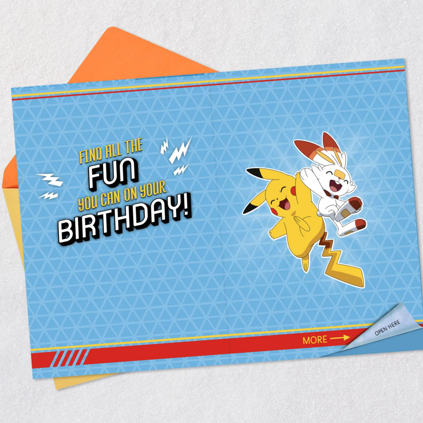 Pokémon You're a Master Trainer Birthday Card for Kids With Fold-Out Poster