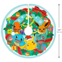 Pokémon Holiday Fabric Tree Skirt, 48"