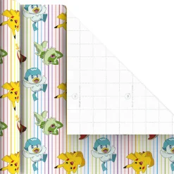Pokémon Pikachu and Friends 3-Pack Wrapping Paper Mini Roll Bundle, 45 sq. ft. total