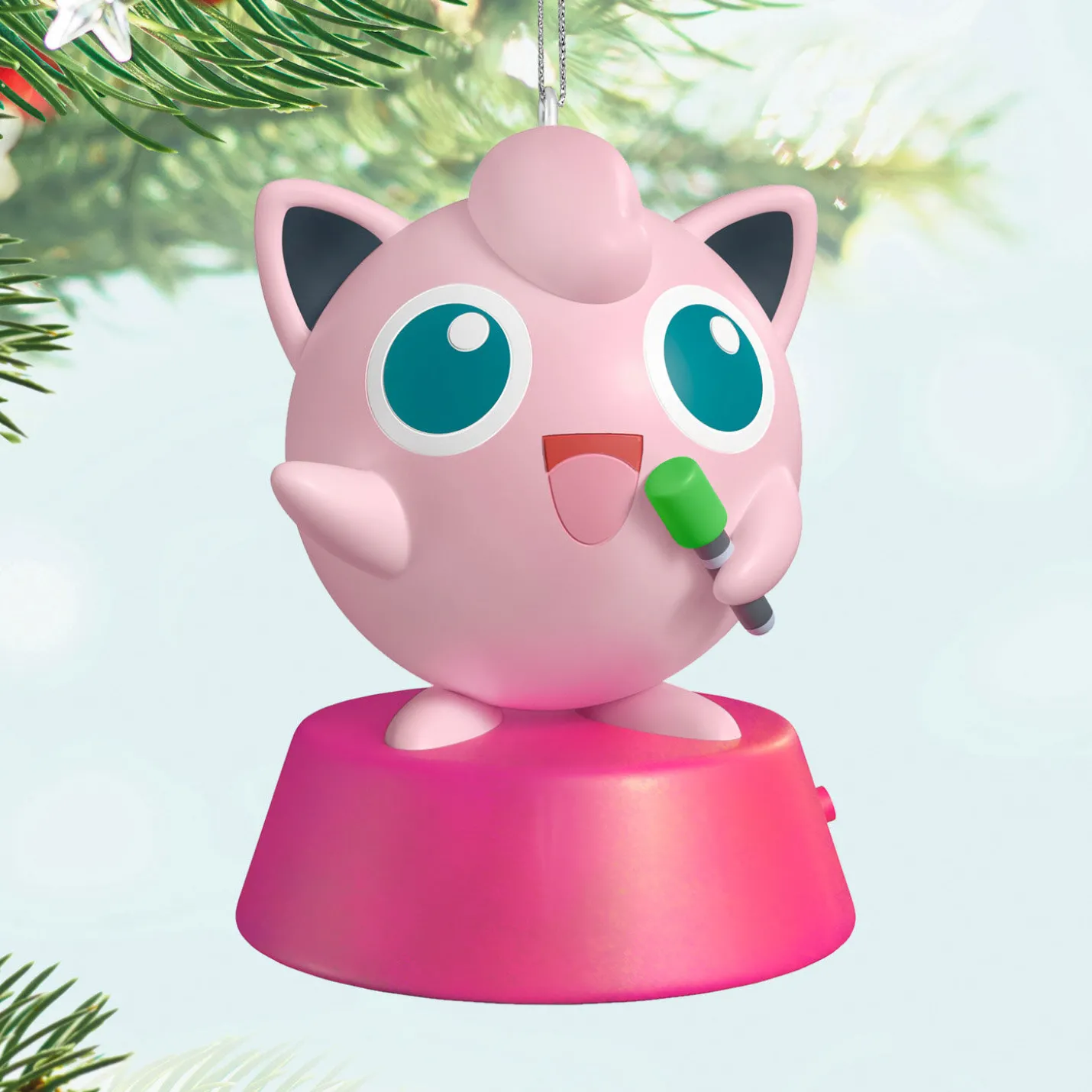 Pokémon Singing Jigglypuff Ornament With Sound