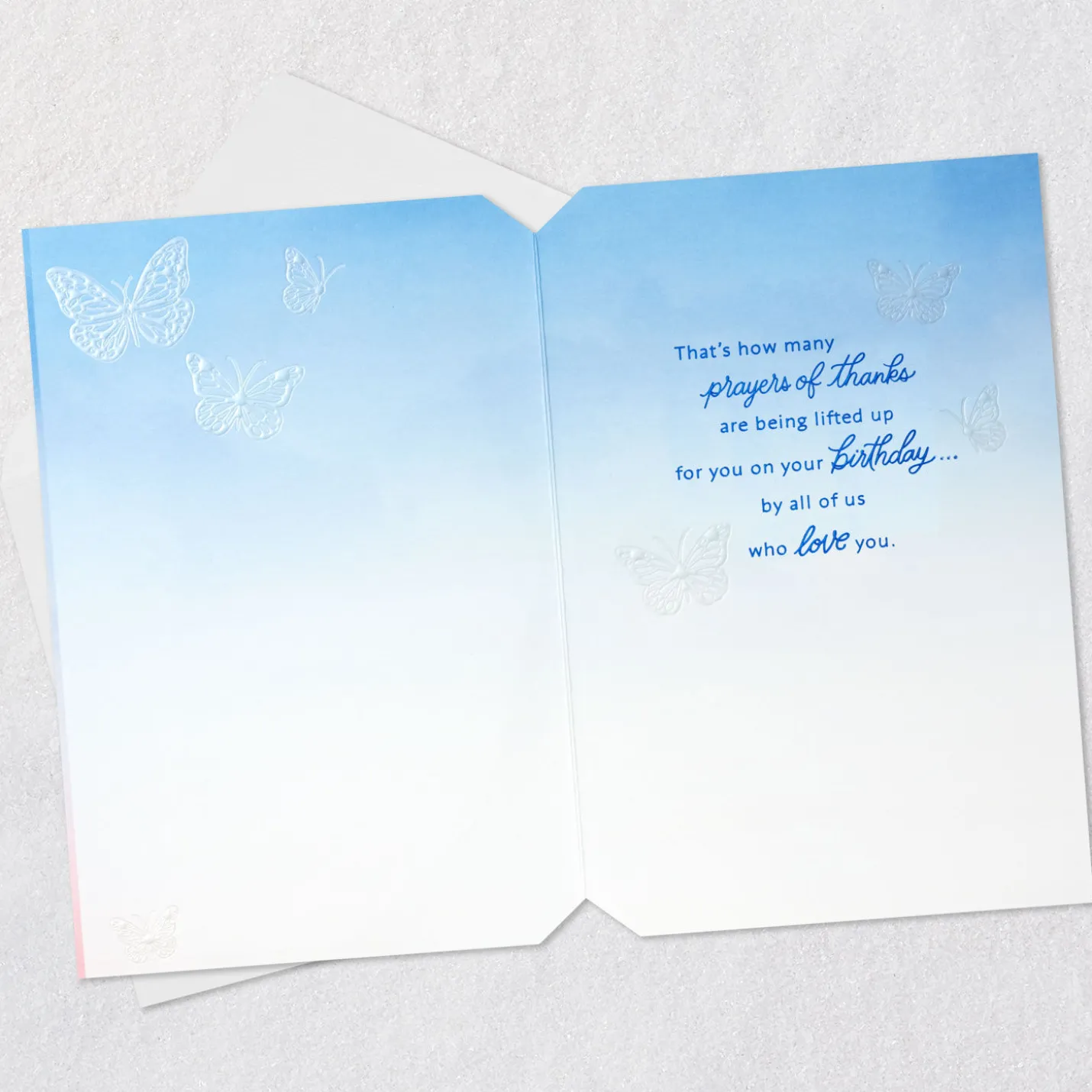 Prayers of Thanks and Love Birthday Card