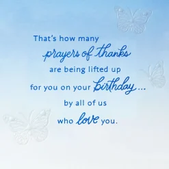 Prayers of Thanks and Love Birthday Card