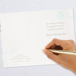 Prayers of Love Religious Sympathy Card for Loss of Child