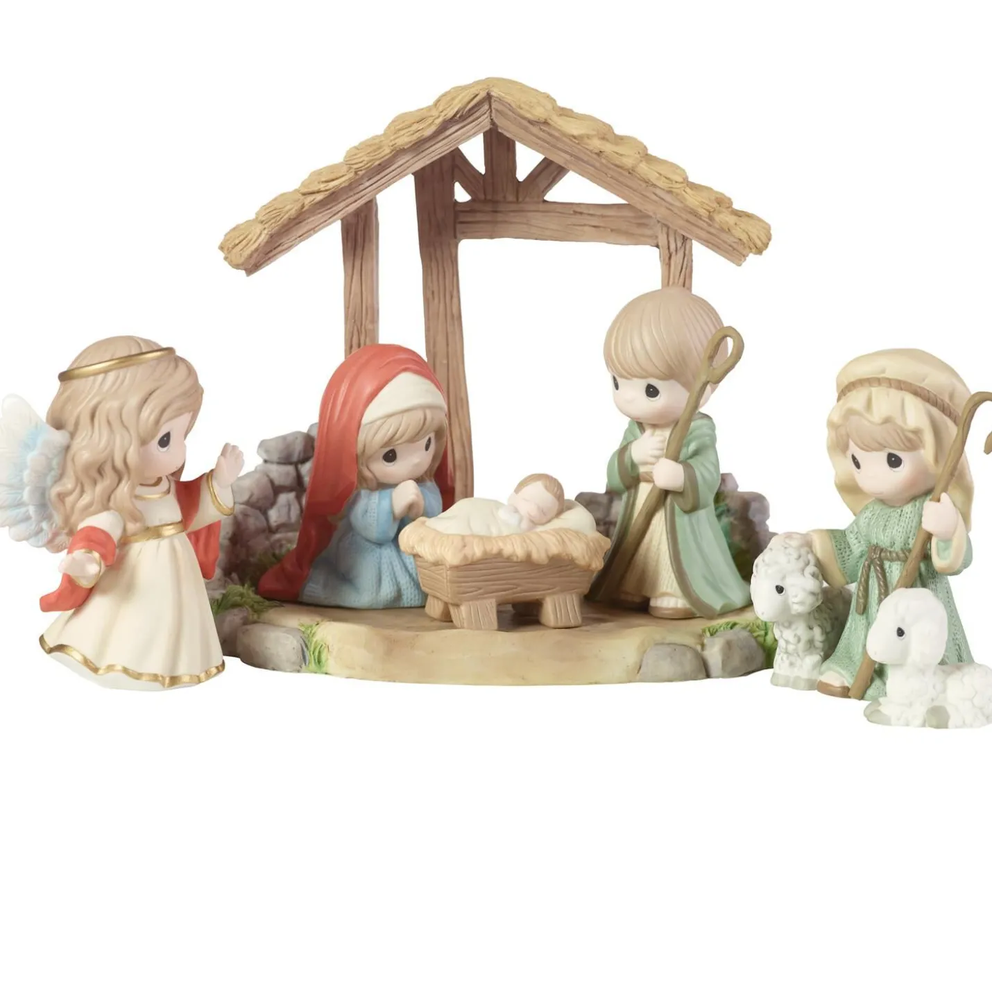 Precious Moments A Child Is Born Nativity Figurines, 6-Piece Set