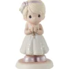 Precious Moments Blessings On Your First Communion Blonde Girl Figurine, 5.3"
