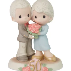 Precious Moments Fifty Golden Years Together Figurine, 5.1