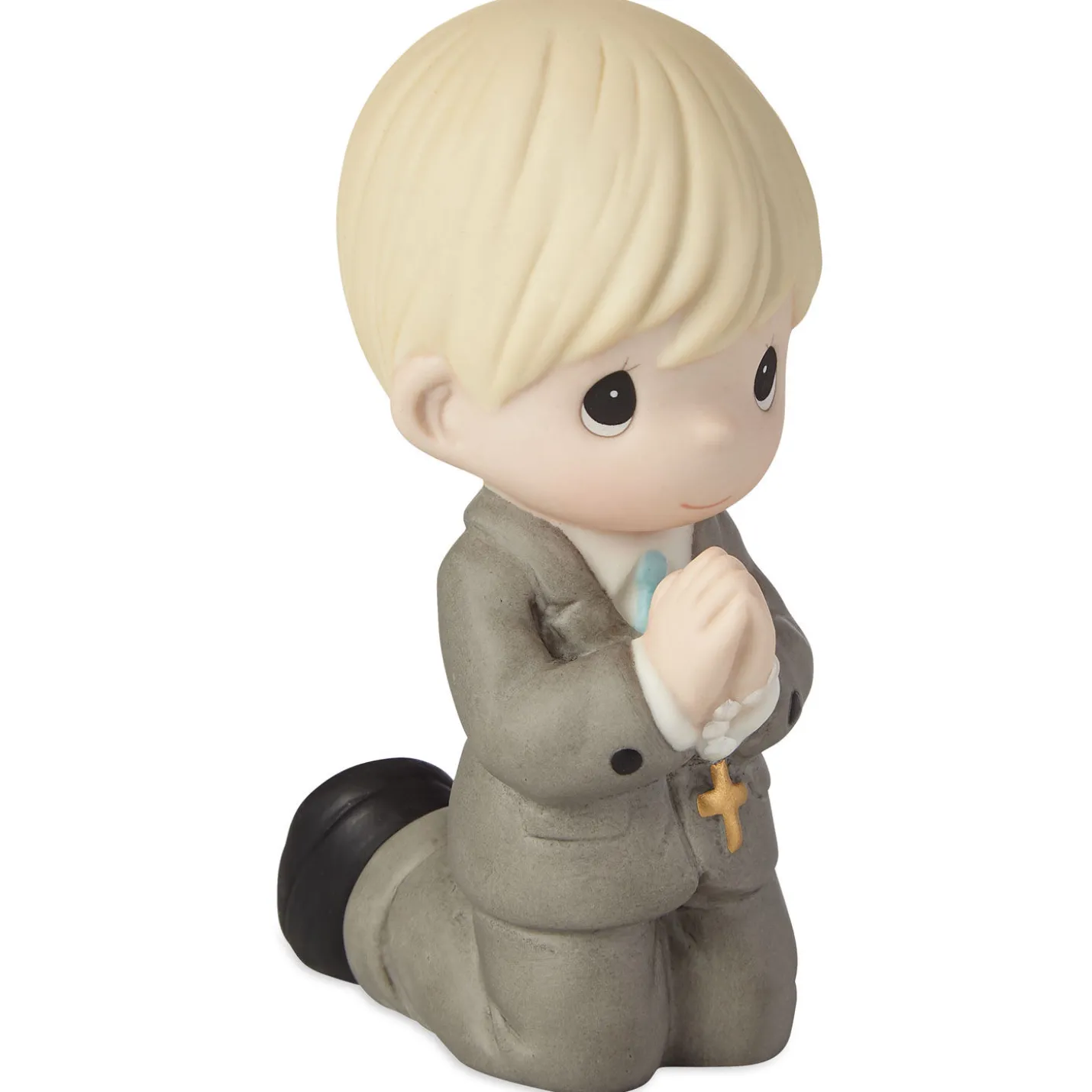 Precious Moments First Communion Kneeling Boy Mini Figurine, 4"