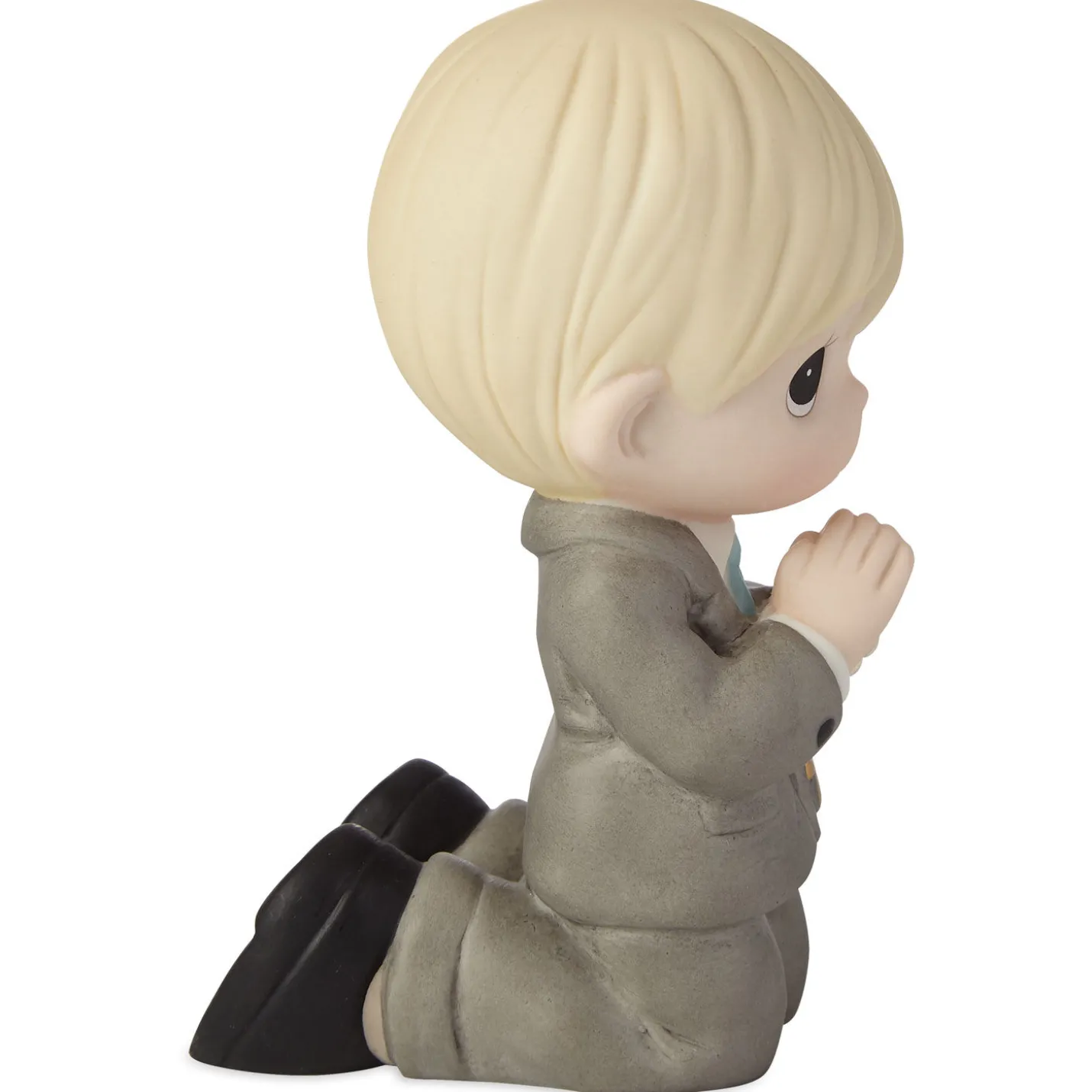 Precious Moments First Communion Kneeling Boy Mini Figurine, 4"