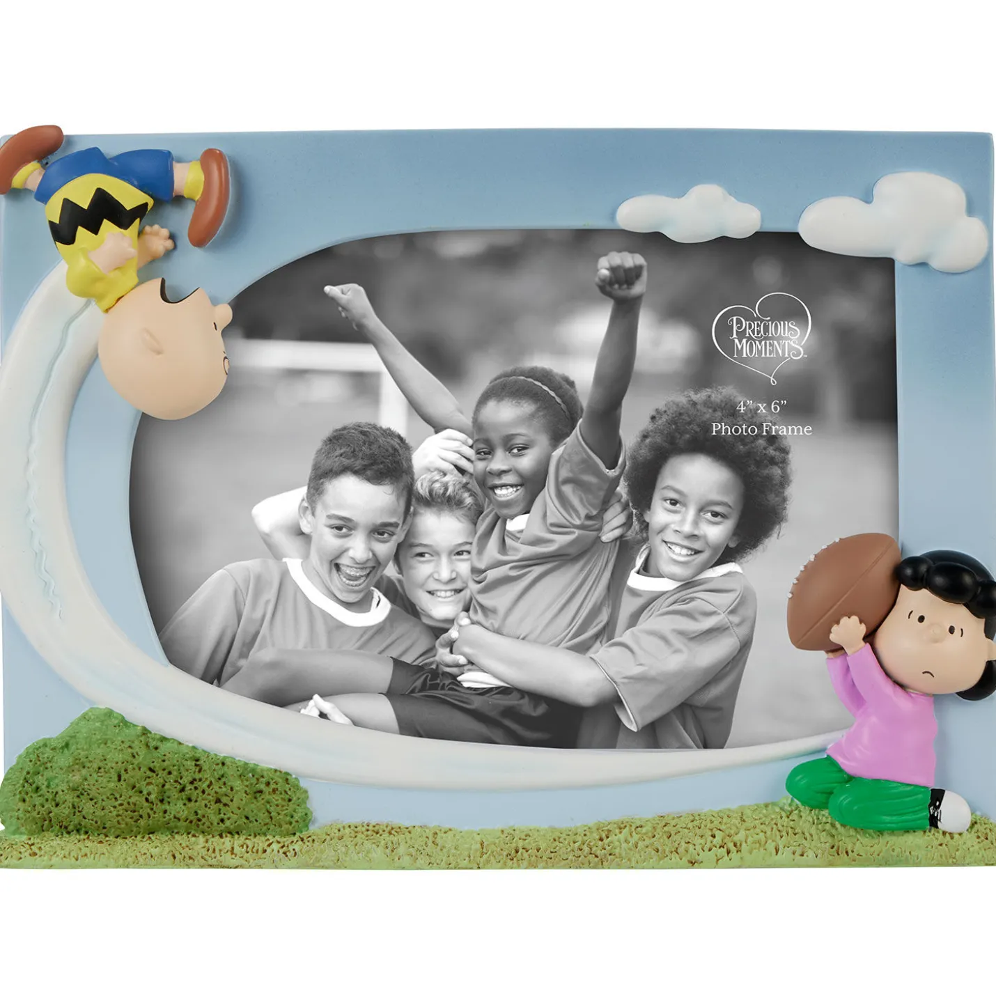 Precious Moments Peanuts Never Give Up Charlie Brown Picture Frame, 4x6