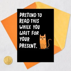 Pretend to Read This Funny Birthday Card