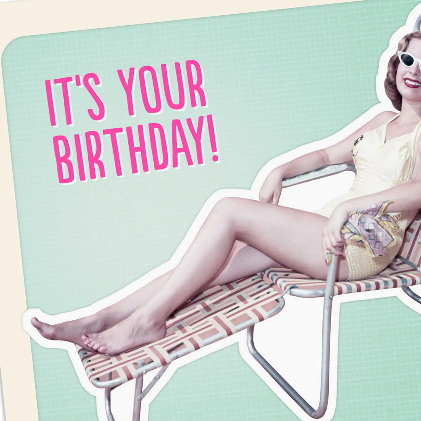 Pretend You're a Man Funny Birthday Card for Her