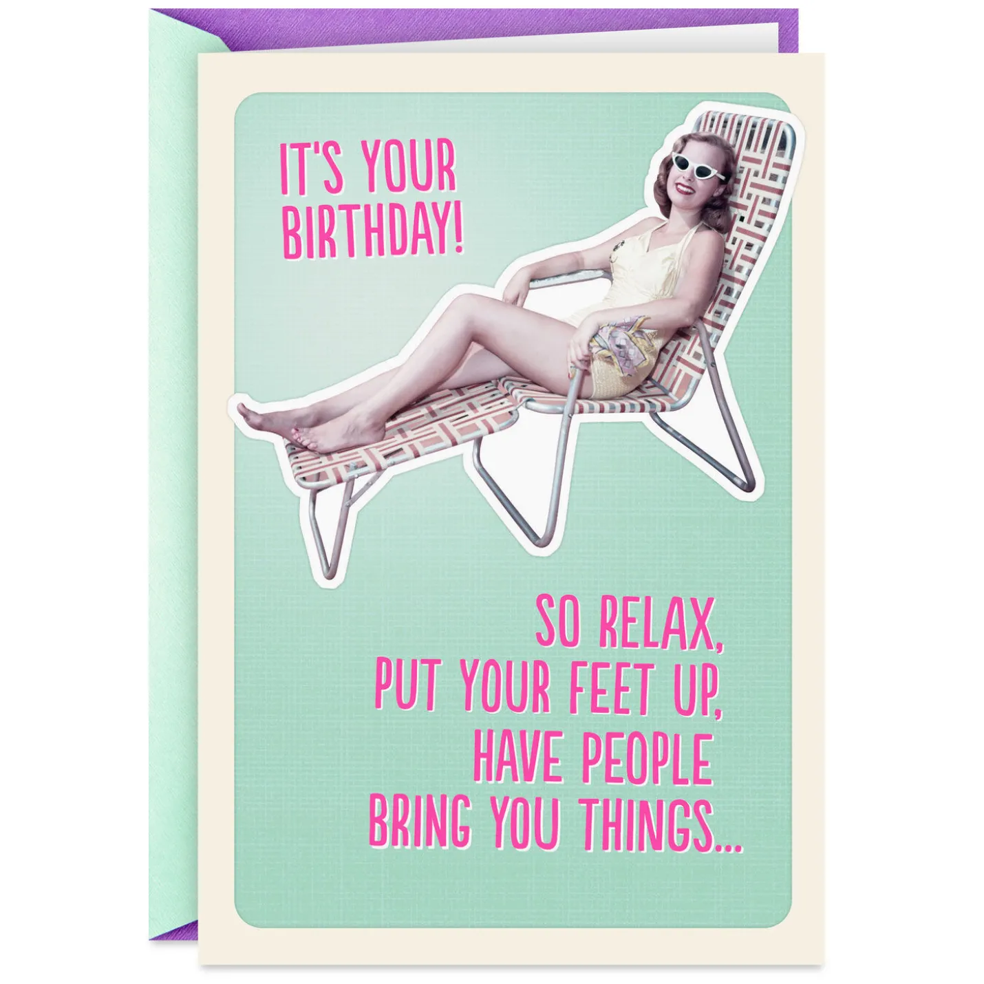 Pretend You're a Man Funny Birthday Card for Her