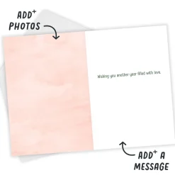 Pretty Pink Cake Custom Birthday Card