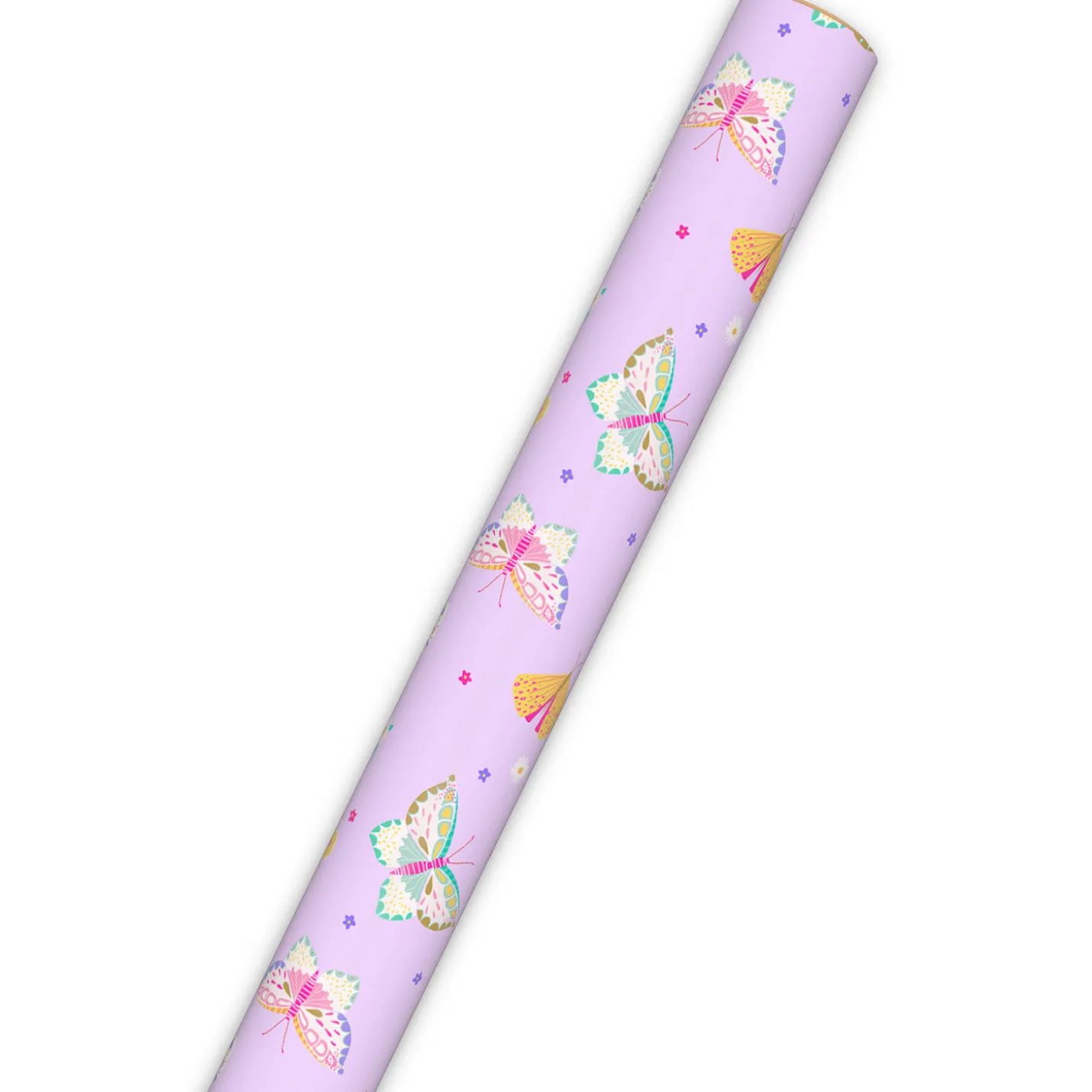 Pretty Butterflies on Lilac Wrapping Paper Roll, 20 sq. ft.
