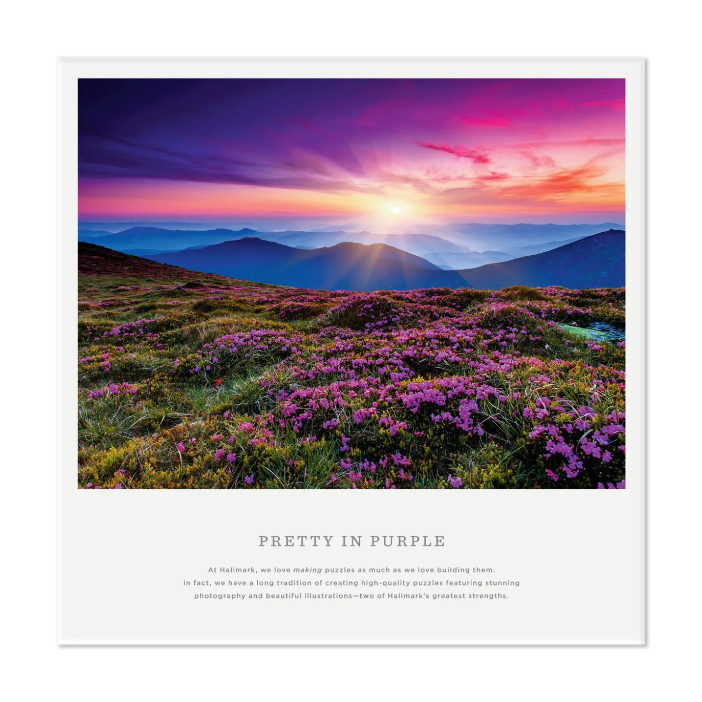 Pretty in Purple 550-Piece Jigsaw Puzzle