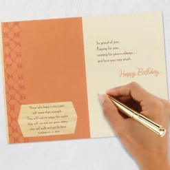 Pride and Love Religious Birthday Card for Son