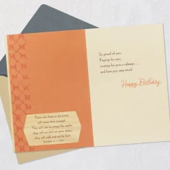 Pride and Love Religious Birthday Card for Son