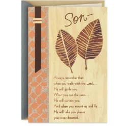 Pride and Love Religious Birthday Card for Son