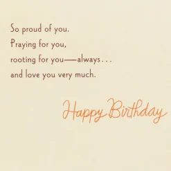 Pride and Love Religious Birthday Card for Son