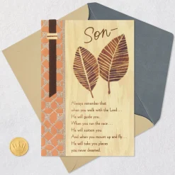 Pride and Love Religious Birthday Card for Son