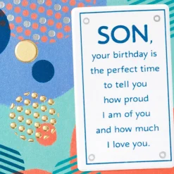 Pride and Love Funny Birthday Card for Son