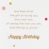 Proud of the Man You Are Birthday Card for Grandson