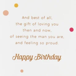 Proud of the Man You Are Birthday Card for Grandson
