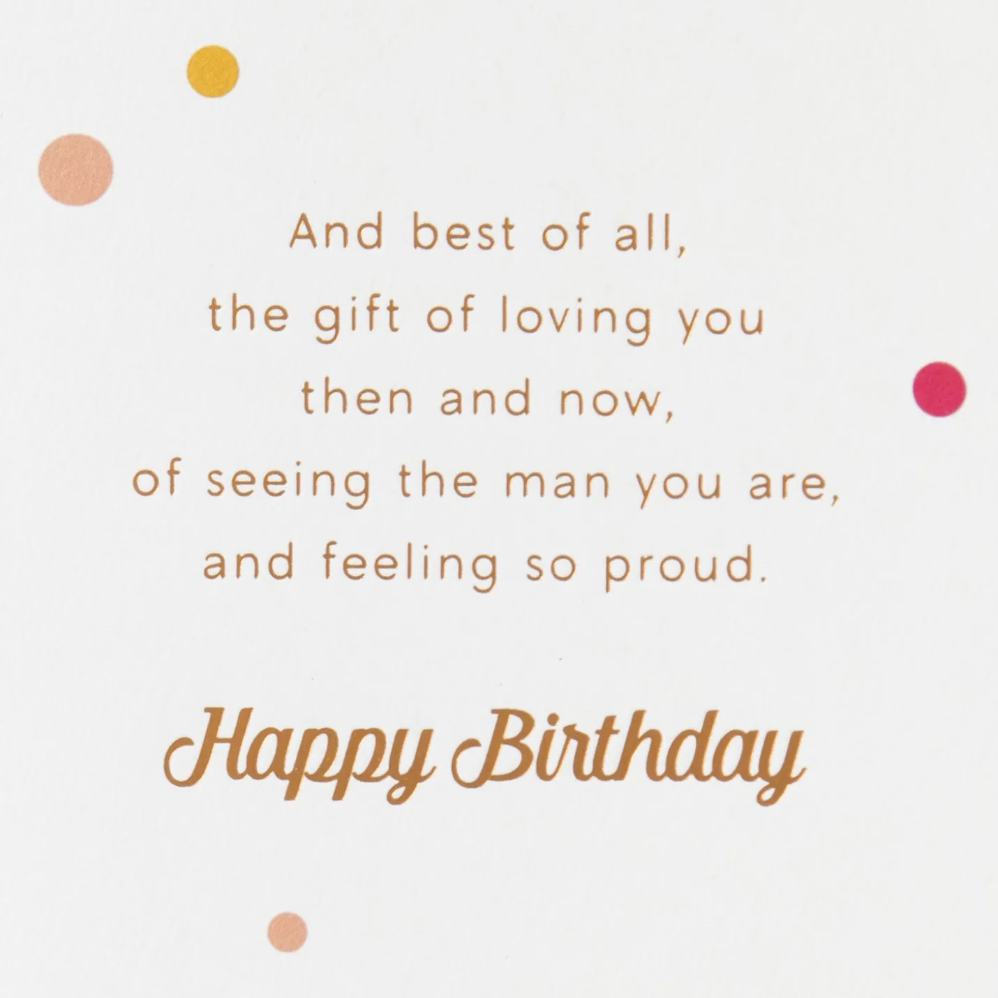 Proud of the Man You Are Birthday Card for Grandson