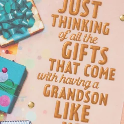 Proud of the Man You Are Birthday Card for Grandson