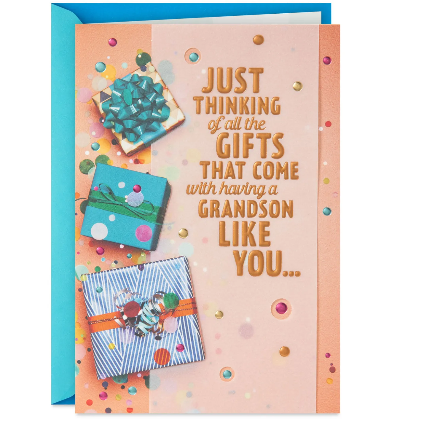 Proud of the Man You Are Birthday Card for Grandson