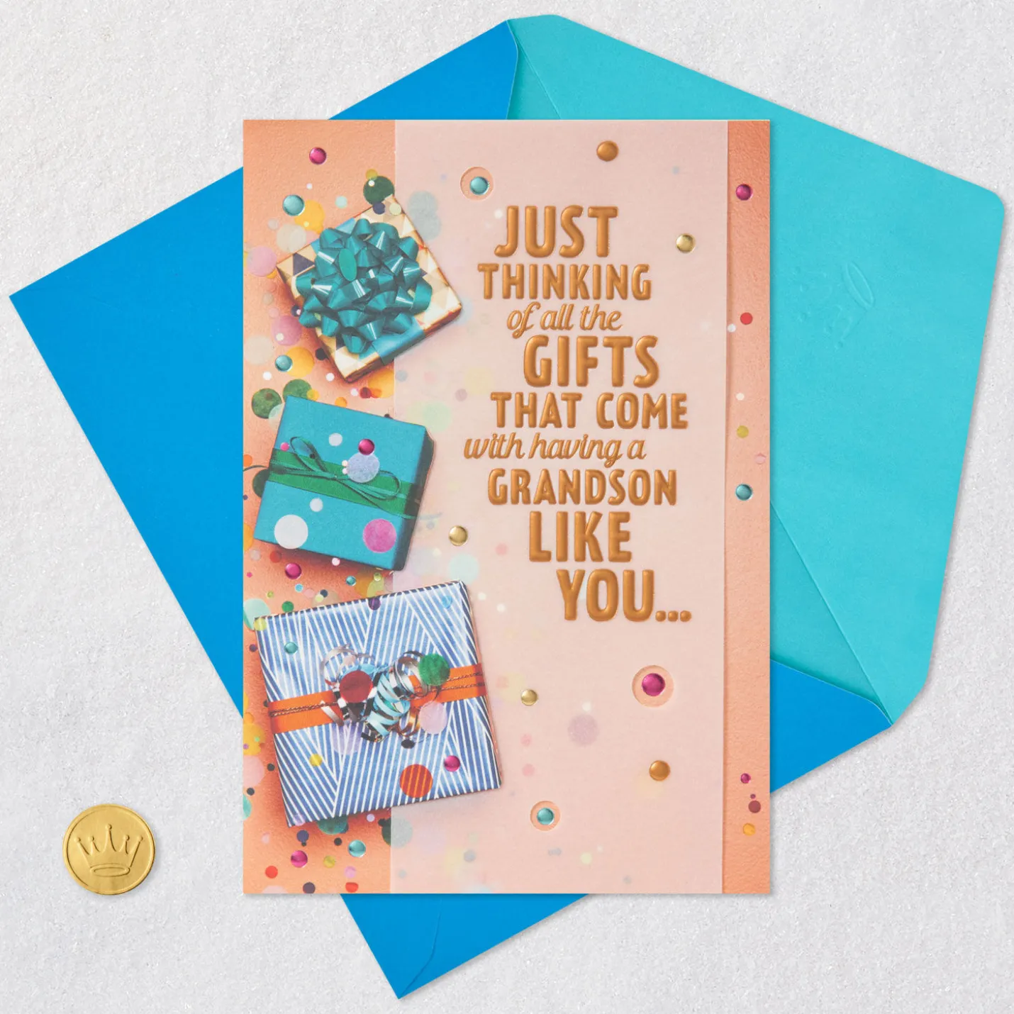 Proud of the Man You Are Birthday Card for Grandson
