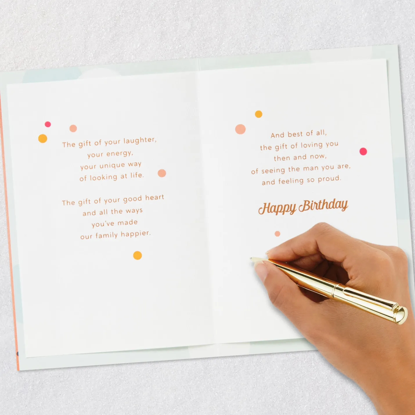 Proud of the Man You Are Birthday Card for Grandson