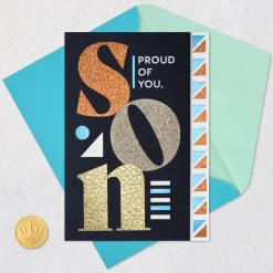 Proud of You Birthday Card for Son From Both