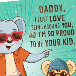Proud To Be Your Kid Birthday Card for Dad