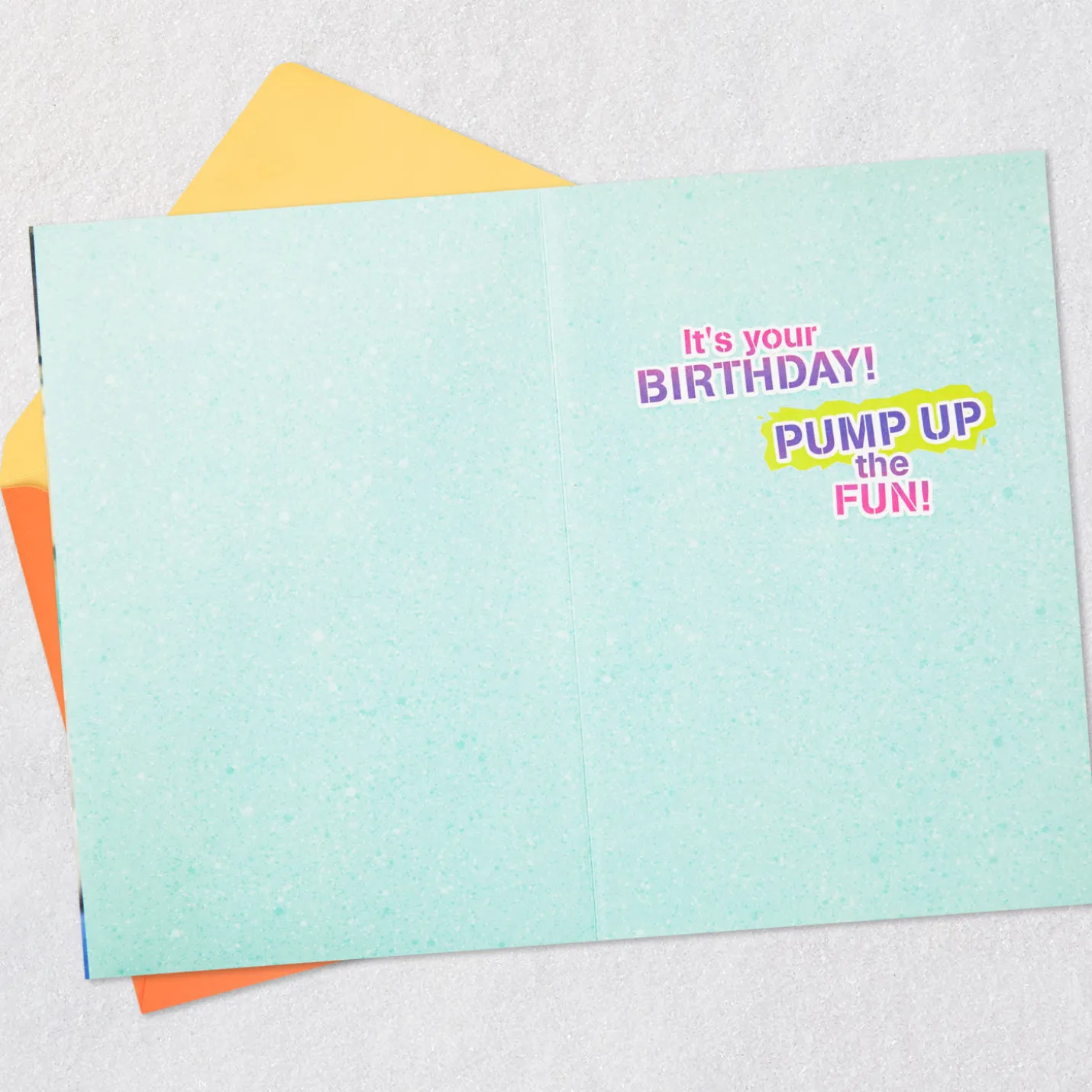 Pump Up the Fun Funny Musical Birthday Card With Motion