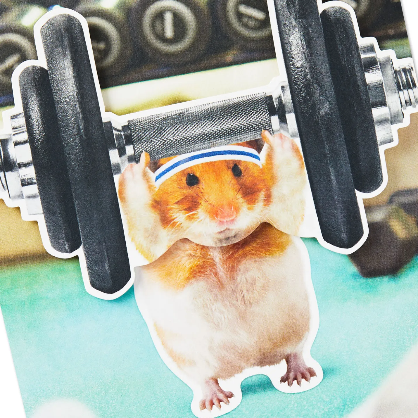 Pump Up the Fun Funny Musical Birthday Card With Motion